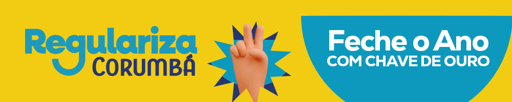 Banner Prefeitura Corumbá Regulariza Dezembro 2025